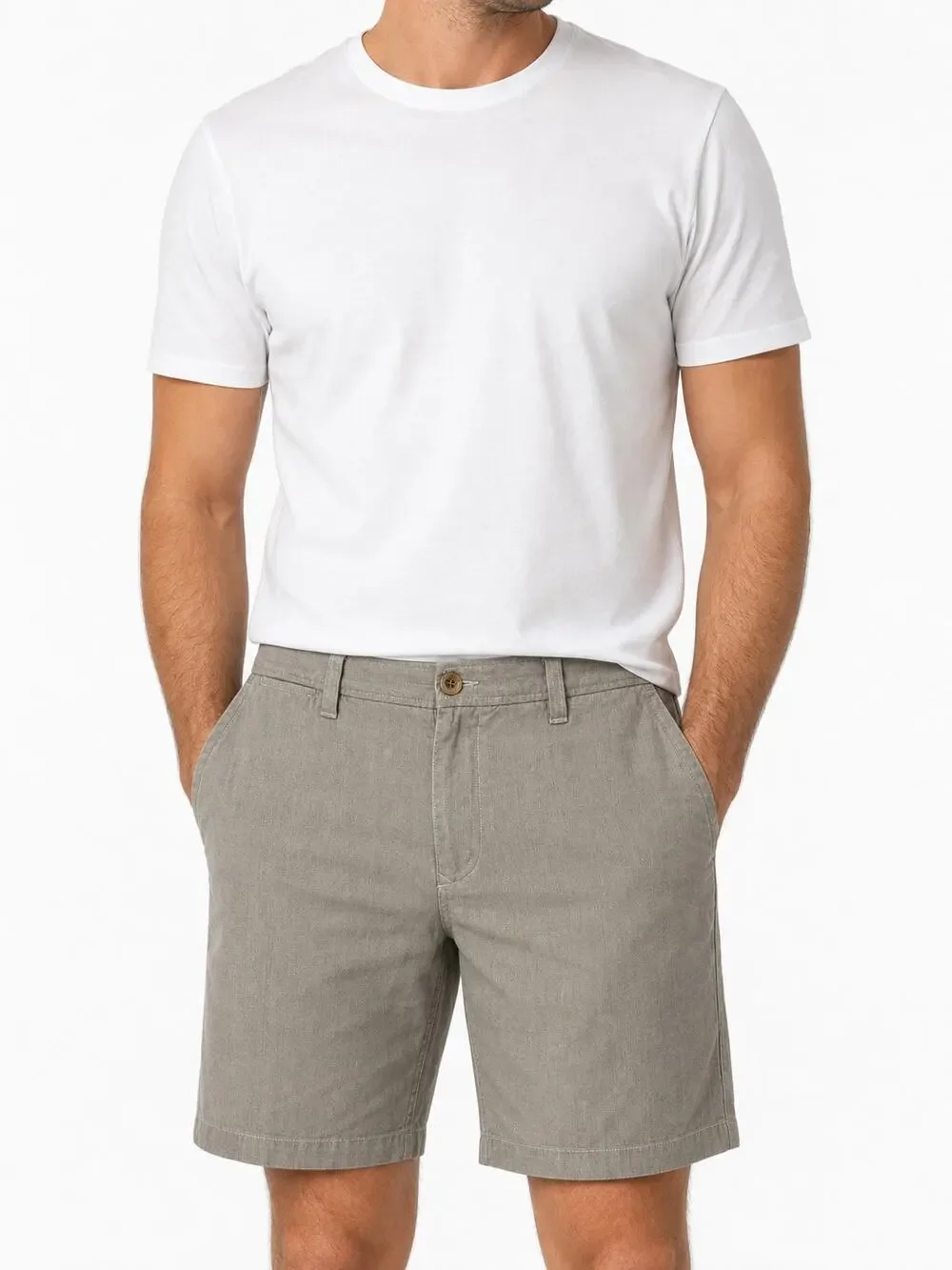 Tommy Bahama Men's Silk Cotton Herringbone Shorts Size 33 Vacation Summer Travel